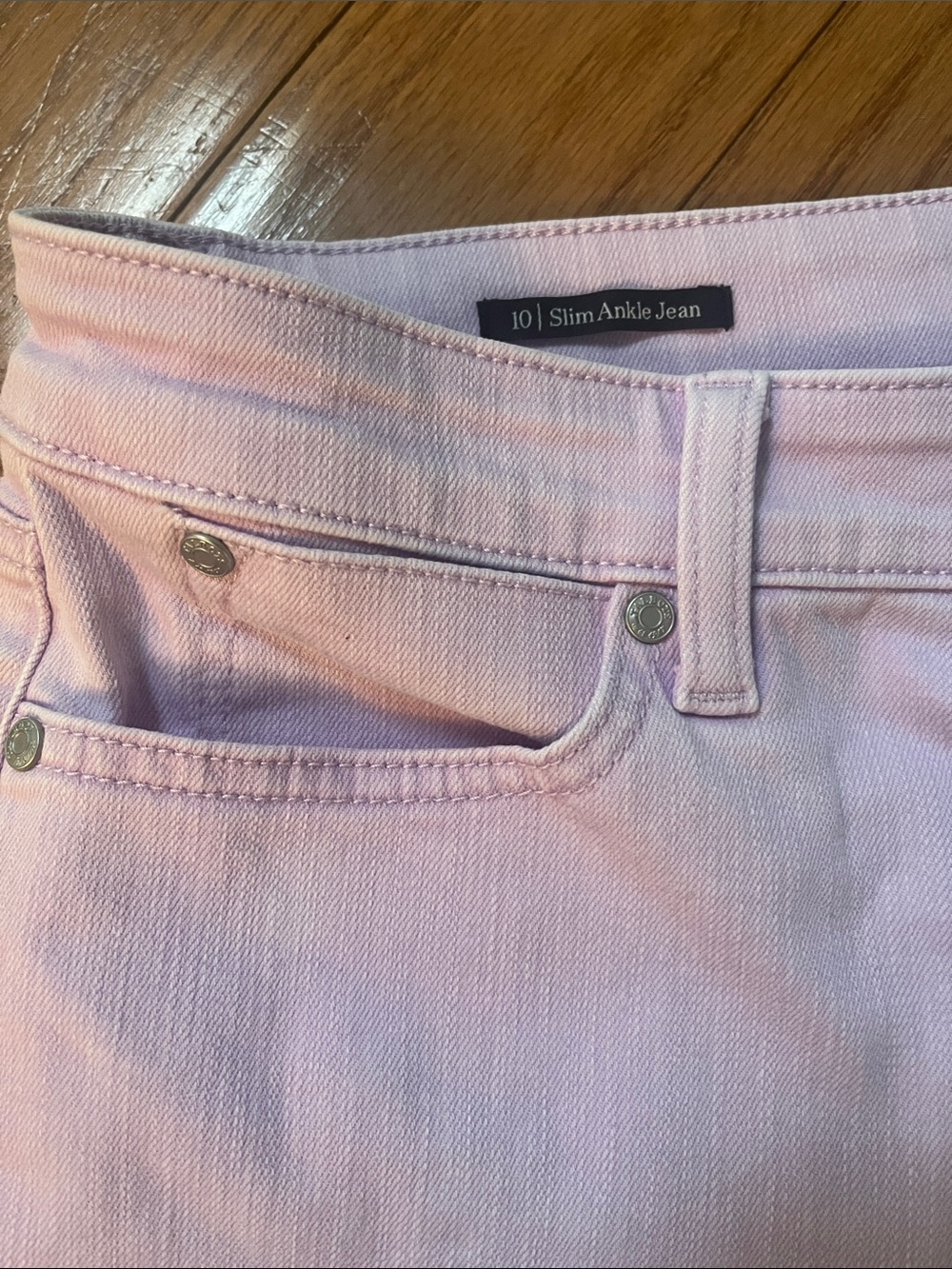 TALBOTS Slim Ankle Jean Women's 10 Lavender Purple Pants - Picture 3 of 6